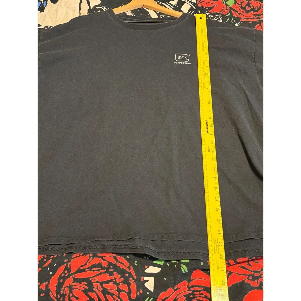 Glock Perfection Logo T-Shirt Mens XXL Black Short Sleeve Tactical Graphic Tee - Picture 6 of 7
